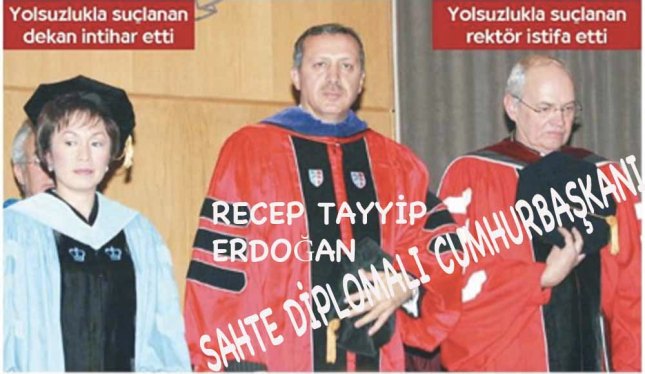 RECEP Tayyip Erdoğan: SAHTE DİPLOMALI CUMHURBAŞKANI